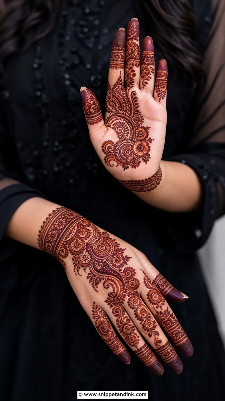 Trendy Simple Mehndi Design #96